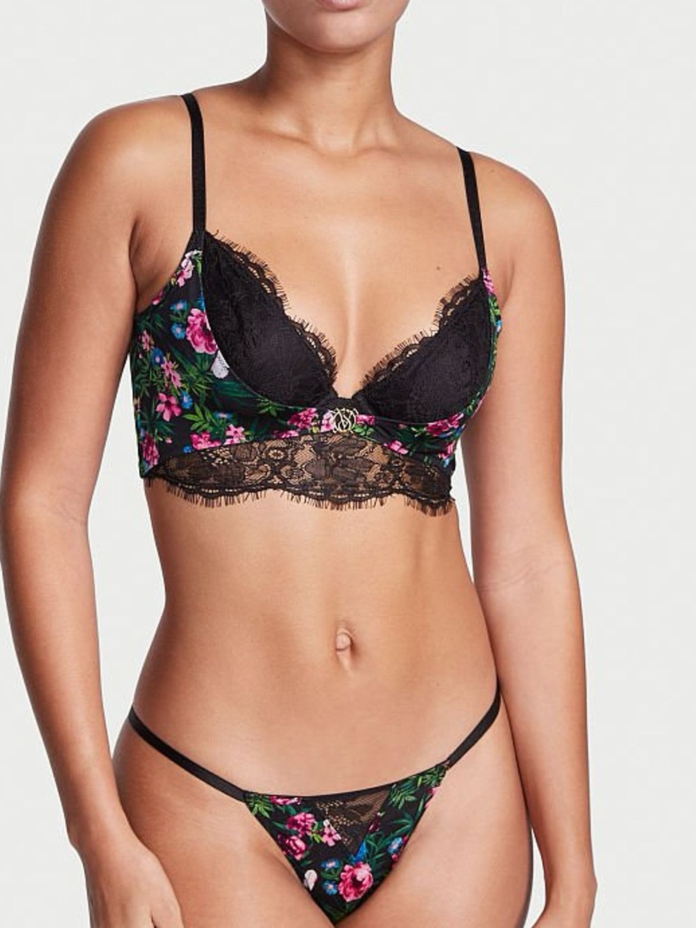 Very Sexy
Moonlit Garden Print Black So Obsessed Unlined Corset Top View 6